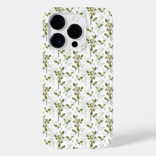 Waterverf Mistletoe Winter Flora Case-Mate iPhone Case (Achterkant)
