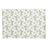 Waterverf Mistletoe Winter Plant Naadloos Patroon Kussensloop (Voorkant-Links)