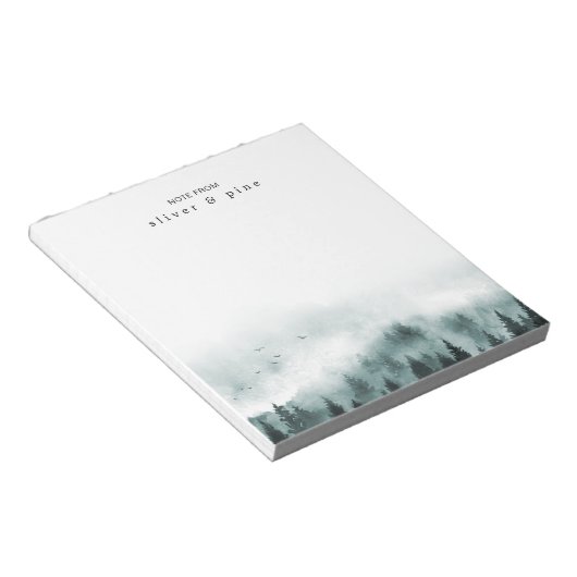 Waterverf Misty Mountain Notitieblok (Schuin)