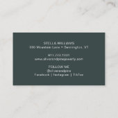 Waterverf Misty Mountain Visitekaartje (Achterkant)