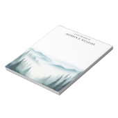 Waterverf Misty Mountains van het bureau van Notitieblok (Linkerzijde)