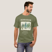 Waterverf Misty Wood Matching Rustiek T-shirt (Voorkant volledig)