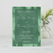 Waterverf Misty Woodland Rustic Modern Kaart (Staand voorkant)