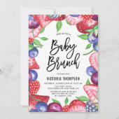 Waterverf Mix Berries Summer Baby shower Brunch Kaart (Voorkant)