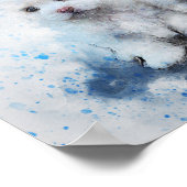 Waterverf Mix Media Kitten en Puppy Buddies Poster (Hoek)