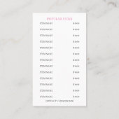 Waterverf Mixer Cake Bakery Visitekaartje (Achterkant)