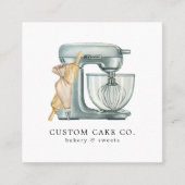 Waterverf Mixer Cake + Bakkerij Visitekaartje (Voorkant)