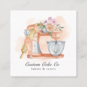 Waterverf Mixer Cake + Bakkerij Visitekaartje (Voorkant)