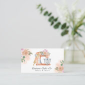 Waterverf Mixer Cake + Bakkerij Visitekaartje (Staand voorkant)