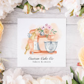 Waterverf Mixer Cake + Bakkerij Visitekaartje