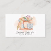 Waterverf Mixer Cake + Bakkerij Visitekaartje (Voorkant)