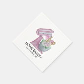 Waterverf Mixer en Bloemen Bakken Servet (Hoek)