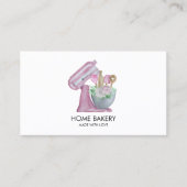 Waterverf Mixer en Bloemen Bakken Visitekaartje (Voorkant)