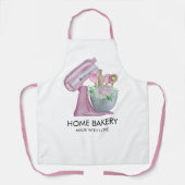 Waterverf mixer en bloemen schort (Voorkant)