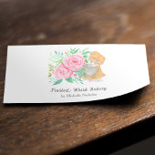 Waterverf Mixer met Rozen Bakkerij, Catering Visitekaartje