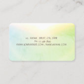 Waterverf Mixer Sunflower, Gold, Green Visitekaartje (Achterkant)