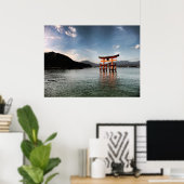Waterverf Miyajima Poster (Thuiskantoor)