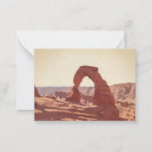 Waterverf Moab Arches Park Utah RSVP-kaart Notitiekaartje (Achterkant)