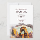 Waterverf Moab Arches Park Utah Save the Date Kaart (Voorkant)