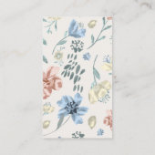 Waterverf Mobiele Pet Groomer Afsprakenkaartje (Achterkant)