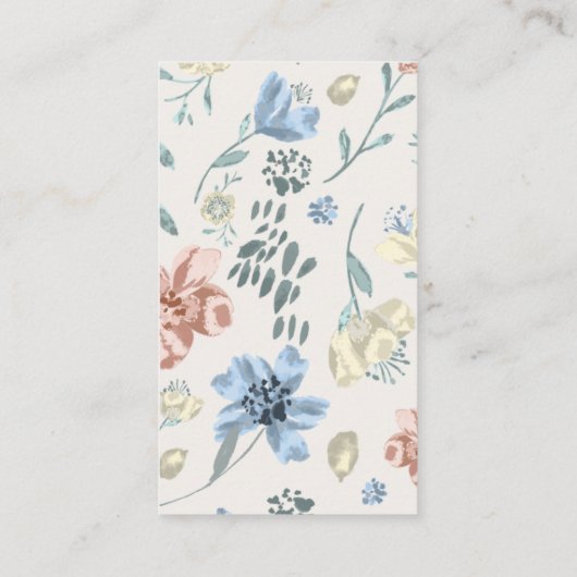 Waterverf Mobiele Pet Groomer Afsprakenkaartje (Achterkant)