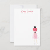 Waterverf Mode Bedankkaart (Voorkant)