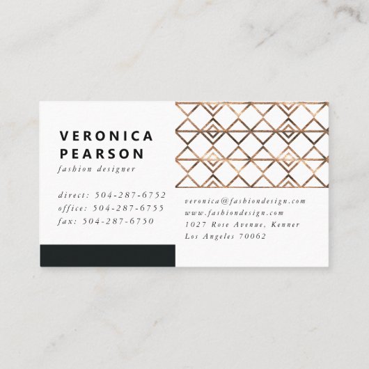 Waterverf Mode Design Illustration Business Visitekaartje (Achterkant)