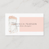 Waterverf Mode Design Illustration Business Visitekaartje (Voorkant)