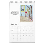 Waterverf Mode Fantasieën door MHHR 2025 Kalender (Mar 2026)