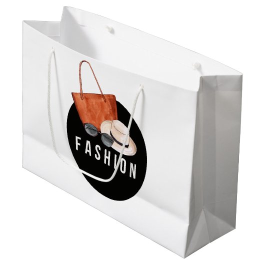 Waterverf Mode Groot Cadeauzakje (Voorkant Gekanteld)