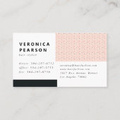 Waterverf Mode Hair Illustration Business Visitekaartje (Achterkant)