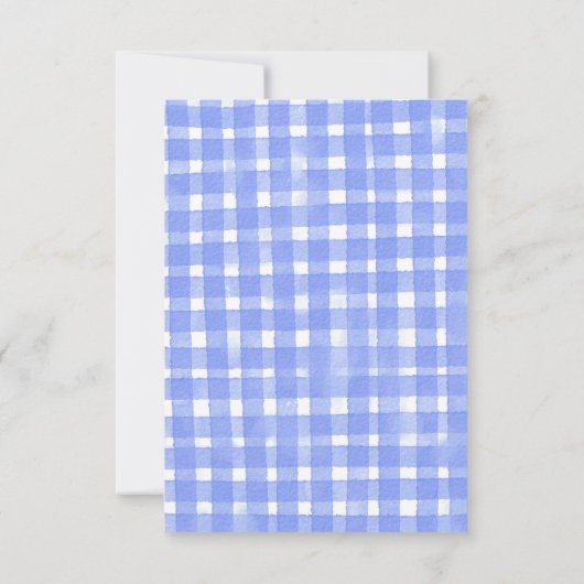 Waterverf Mode Meisje gepersonaliseerd Bedankkaart (Achterkant)