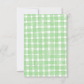 Waterverf Mode Meisje met Greenery Gepersonaliseer Bedankkaart (Achterkant)