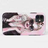 Waterverf mode meisje met ijs Case-Mate iPhone case (Achterkant (horizontaal))