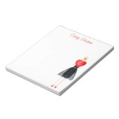 Waterverf Mode Meisje Notitieblok (Linkerzijde)