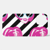 Waterverf Mode Meisjes Gezichten Patroon Case-Mate iPhone Case (Achterkant (horizontaal))