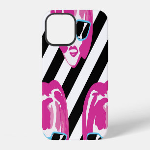 Waterverf Mode Meisjes Gezichten Patroon iPhone 12 Hoesje