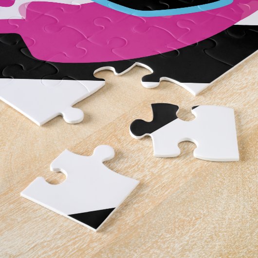 Waterverf Mode Meisjes Gezichten Patroon Legpuzzel (Zijkant)