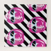 Waterverf Mode Meisjes Gezichten Patroon Legpuzzel (Horizontaal)