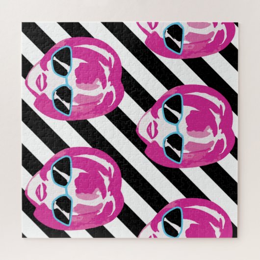 Waterverf Mode Meisjes Gezichten Patroon Legpuzzel (Horizontaal)