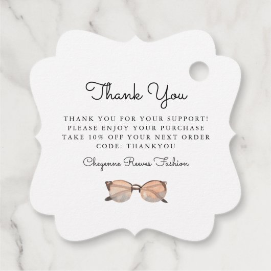 Waterverf Mode ontwerp | Business Hang Label (Achterkant)