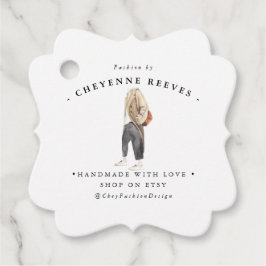 Waterverf Mode ontwerp | Business Hang Label