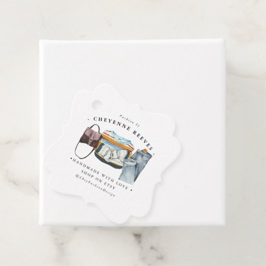 Waterverf Mode ontwerp | Business Hang Label (In situ)