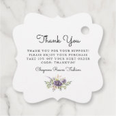 Waterverf Mode ontwerp | Business Hang Label (Achterkant)