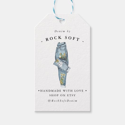 Waterverf Mode ontwerp | Business Hang Label Cadeaulabel (Voorkant)