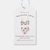 Waterverf Mode ontwerp | Business Hang Label Cadeaulabel (Voorkant)