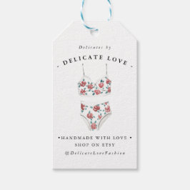 Waterverf Mode ontwerp | Business Hang Label Cadeaulabel