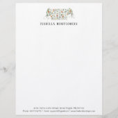 Waterverf Mode Ontwerp Letterhead op maat Briefhoofd (Voorkant)