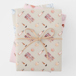 Waterverf Mode Patroon Inpakpapier Vel