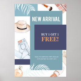 Waterverf Mode verkoop Poster